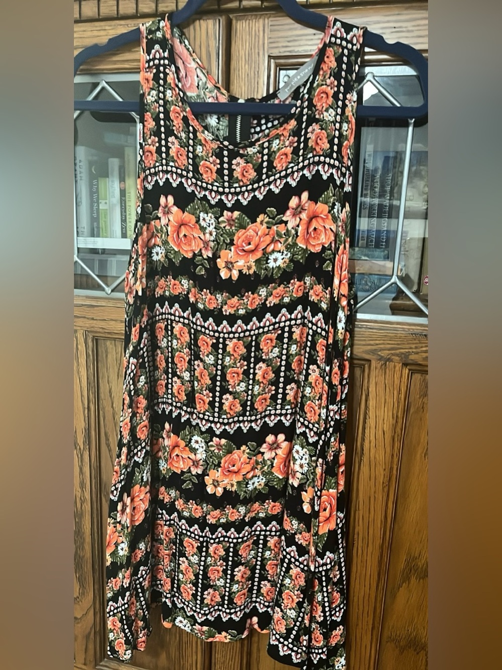 Black Floral short summer dress